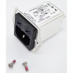 5707.0603.313.21 SCHURTER Power Entry Module C14 Panel 6A, Filter, Fuse Holder, M5