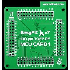 EasyPIC Fusion v7 Empty MCUcard1 100pin TQFP PF (MIKROE-1291) MIKROELEKTRONIKA Outils de développement