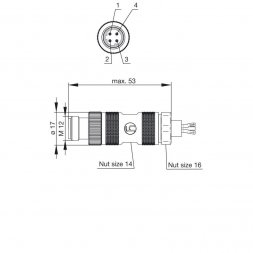 EM12S OCTOPUS HIRSCHMANN Conectores industriales circulares
