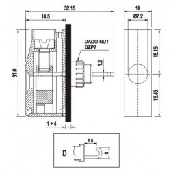 MPT610-D-GN EUROCLAMP Panel Feed-Through Blocks