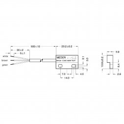 MK04-1C90C-500W STANDEX-MEDER Przełączniki kontaktronowe i magnesy