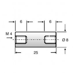 05.48.425 ETTINGER Distanční sloupky - kovové se závitem
