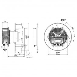R3G310-AZ88-01 EBM-PAPST Ventilateurs centrifuges