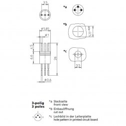 RSME 3 LUMBERG AUTOMATION Conectori industriali circulari