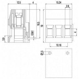MVSP252-10,16-H EUROCLAMP Printklemmen mit Schraubverbindung
