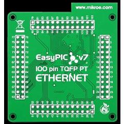 EasyPIC Fusion v7 Empty MCUcard ETH 100pin TQFP PT (MIKROE-1293) MIKROELEKTRONIKA Strumenti di sviluppo