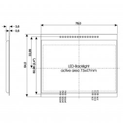 EA LED78x64-A DISPLAY VISIONS Accessories for Displays