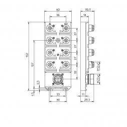 ASBS 8/LED 5-4/4E-4A LUMBERG AUTOMATION Konektory průmyslové kulaté