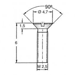 SKZP25-06 (01.11.221) ETTINGER Vis en métal