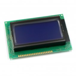 BG 12864A BNHHn$ BOLYMIN LCD grafikus kijelző 128×64 STN kék, LED háttérvil.