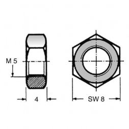 MK50 (02.10.053) ETTINGER Tuercas metálicas