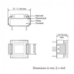 THN-HS1 TRACOPOWER Disipadores térmicos, varios