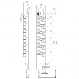 ASBM 12/LED 3-347/5 M (ASBM 12/LED 3-347/5 M (65361)) LUMBERG AUTOMATION Conectori cu cablu