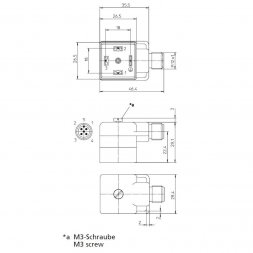 VAD 3C-4-1-M12-5 HIRSCHMANN Circular Industrial Connectors