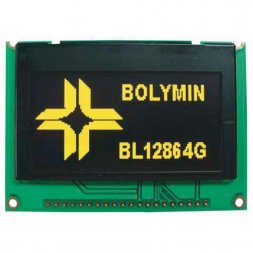 BL 12864G ERNHn BOLYMIN OLED grafický modul 128x64 bodů žlutý 3,3V