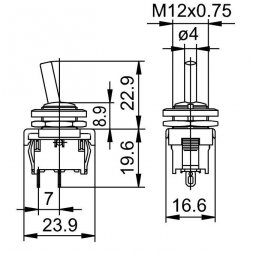 1821.6101 MARQUARDT Toggle Switches