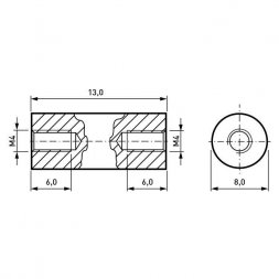 05.48.413 ETTINGER Metal Standoffs