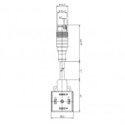 RST 5-3-VAD 1F-4-3-226/1 M LUMBERG AUTOMATION Industrielle Kabelsätze