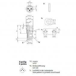 RSMEB 3 LUMBERG AUTOMATION Conectori industriali circulari