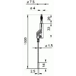 MAL N 4-0,64/100-0,25 RD (934160101) HIRSCHMANN-SKS Câbles de mesure