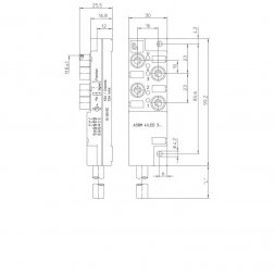 ASBM 4/LED 3-343/5 M (ASBM 4/LED 3-343/5 M (65349)) LUMBERG AUTOMATION Conectori cu cablu