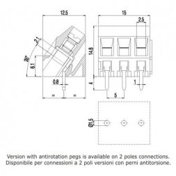 MVS1525-5-IT EUROCLAMP Blocuri de conexiuni pentru circuite imprimate