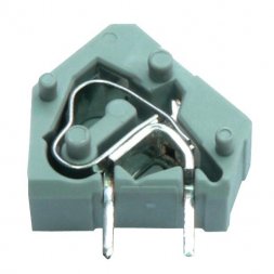 236-752 WAGO Leiterplattenklemme mit CAGE CLAMP RM7,5/7,62mm 2,5mm2 24A 1P 45° Dunkelgrau