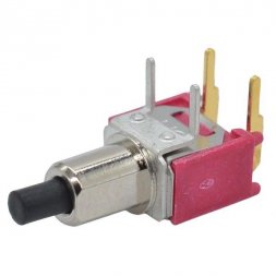 SDT 21 LP (TS-21A-UR1-E-H) SALECOM Pushbutton Switch, Momentary 0-(1) SPST 1A 120VAC, THT R/A