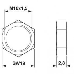 SACC-E-MU-M16 (1504097) PHOENIX CONTACT Accessoires pour connecteurs industriels