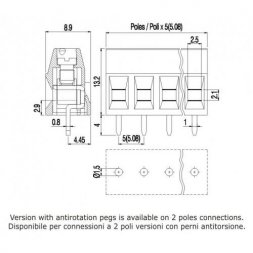 MVS159-5,08-V-L EUROCLAMP Morsettiere per circuito stampato