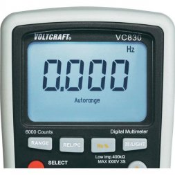 VC830 VOLTCRAFT Multimetr cyfrowy U, I, R, f, C, Auto, 0,5%
