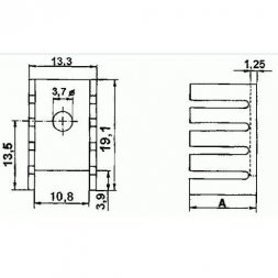 D 01 A (FK301A) VARIOUS Disipadores térmicos estándar
