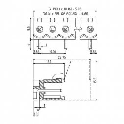 PV09-10,16-H EUROCLAMP Borniers pour circuits imprimés, enfichables