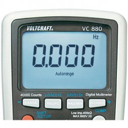 VC880 VOLTCRAFT Digitalmultimeter U,I,R,f,C,T,Auto,TRMS,USB, 0,025%