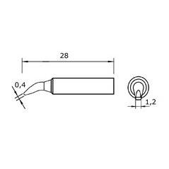 XNT 4X (T0054487499) WELLER Soldering Tips