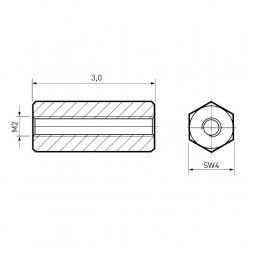 05.01.033 ETTINGER Metal Standoffs