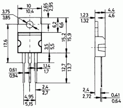 BD 242 C STMICROELECTRONICS Tranzistor PNP -3A/-100V 40W TO220