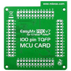 EasyMx PRO v7 for STM32 Empty MCUcard HP 100pin TQFP (MIKROE-1108) MIKROELEKTRONIKA Vývojové prostriedky