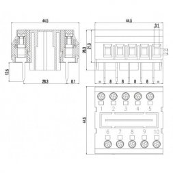 MST410 EUROCLAMP Morsettiere per circuito stampato