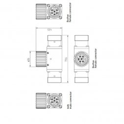 0906 UTP 201 (6906) LUMBERG AUTOMATION Conectores industriales circulares