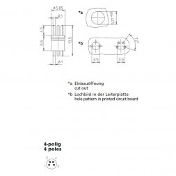 RSMEK 4 LUMBERG AUTOMATION Industrie-Rund-Steckverbinder