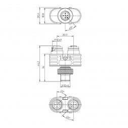 FASBS 2 M12-5S LUMBERG AUTOMATION Złącza przemysłowe okrągłe