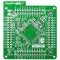 EasyMx PRO v7 for STM32 Empty MCUcard HP ETH 100pin TQFP (MIKROE-1107) MIKROELEKTRONIKA