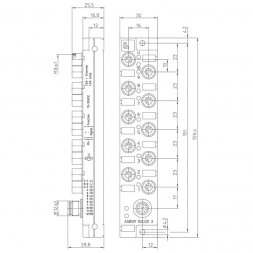 ASBSM 10/LED 3 (ASBSM 10/LED 3 (65348)) LUMBERG AUTOMATION Industrie-Rund-Steckverbinder