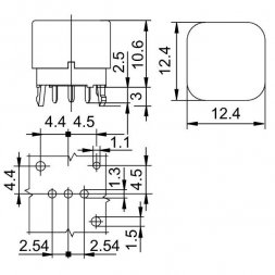 3003.0452 MARQUARDT Butoane pentru circuite imprimate PCB