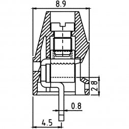 MVS153-5-V EUROCLAMP Svorkovnica do DPS modulárna P5mm 1,5mm2 17,5V 3P V