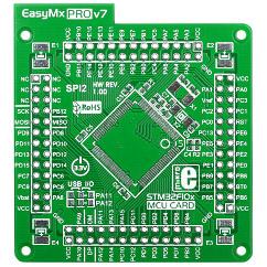EasyMx PRO v7 for STM32 Empty MCUcard 100pin TQFP (MIKROE-1109) MIKROELEKTRONIKA