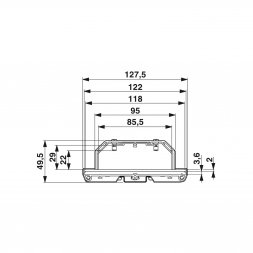 UM 72-PROFIL 12,8cm (2952020) PHOENIX CONTACT Panel Mounting Base 128x72mm PVC, Green