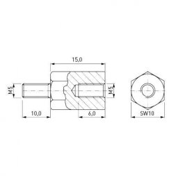 05.58.515 ETTINGER Metal Standoffs