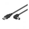 USB AB 050 90° HiSpeed 0.5m VARIOUS